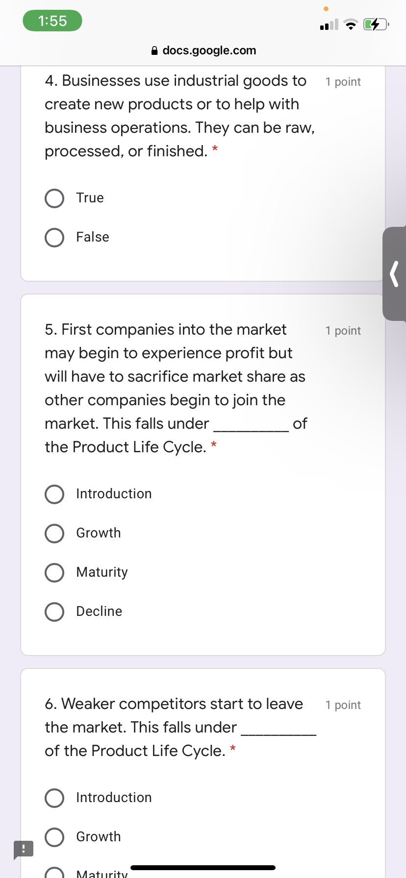 1 point some people will not want the product, therefore, marketers have