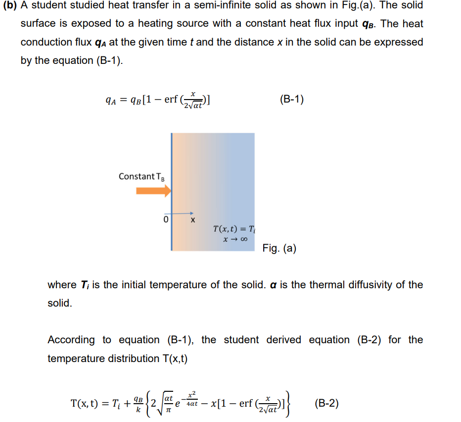 Verify the equation (B-2) (you must show the problem-solving procedure): (b) A