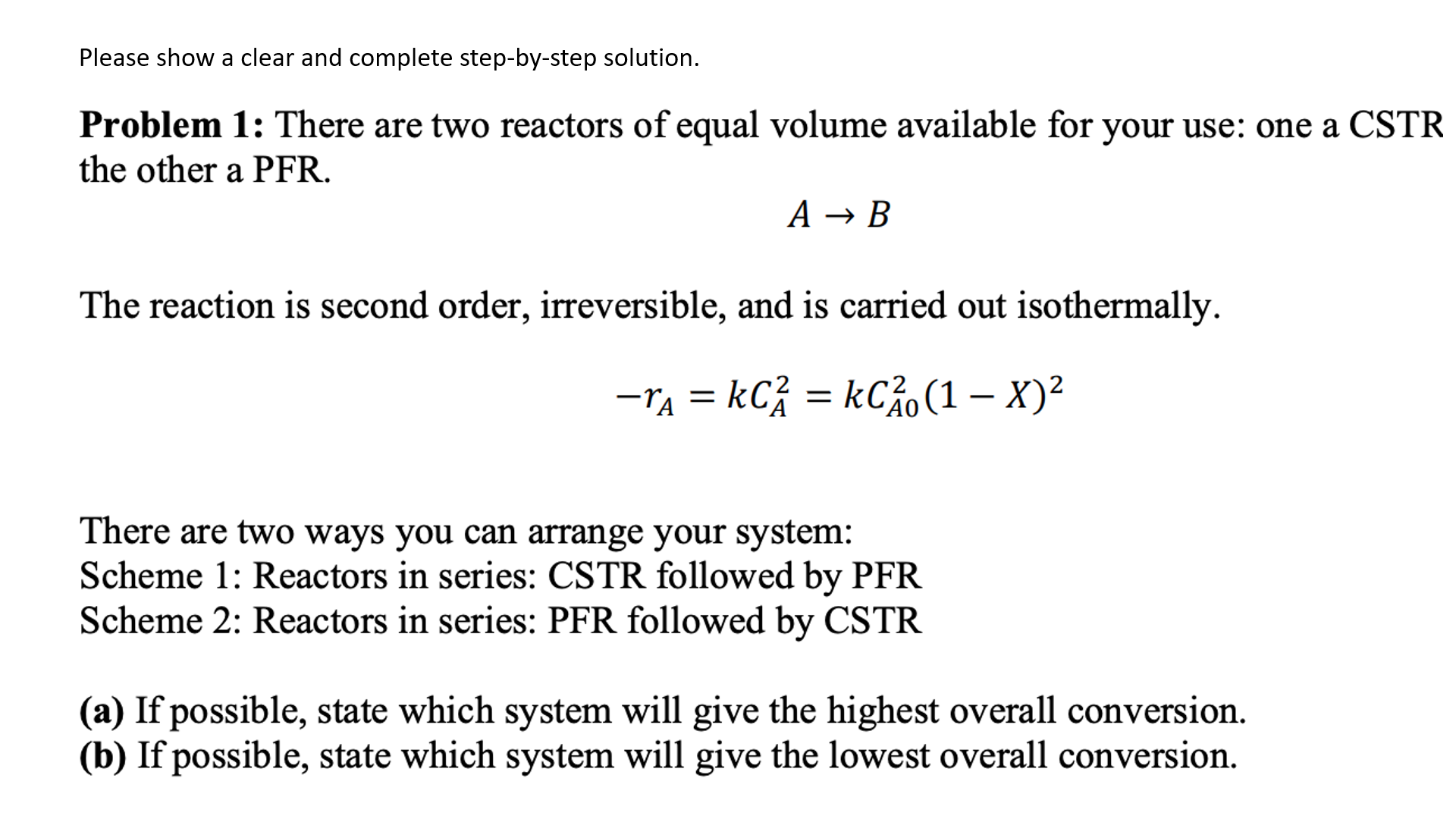  Please show a clear and complete step-by-step solution. Problem 1: There