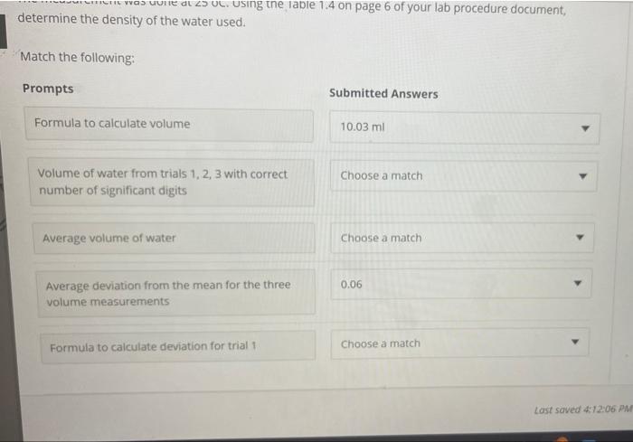  YOS UI at 2 UL. Using the table 1.4 on page