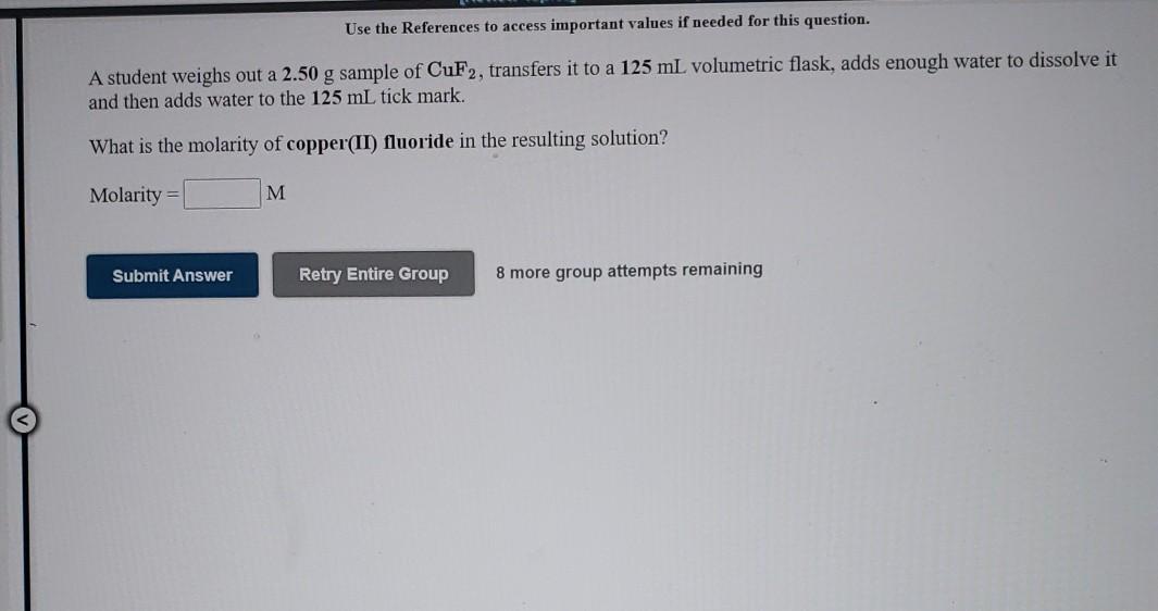  Use the References to access important values if needed for this