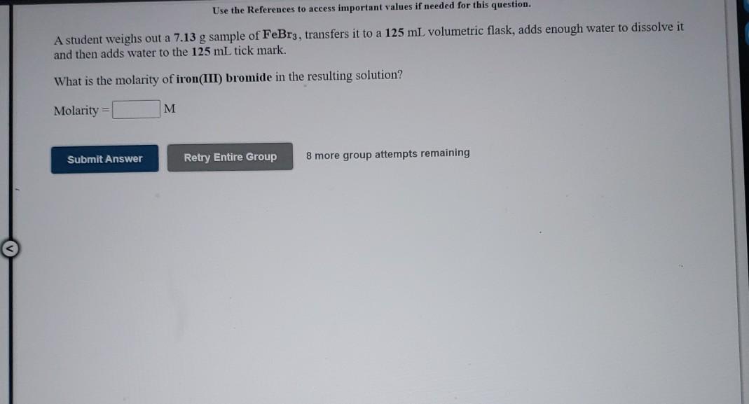 question. A student weighs out a 2.50 g sample of CuF2, transfers