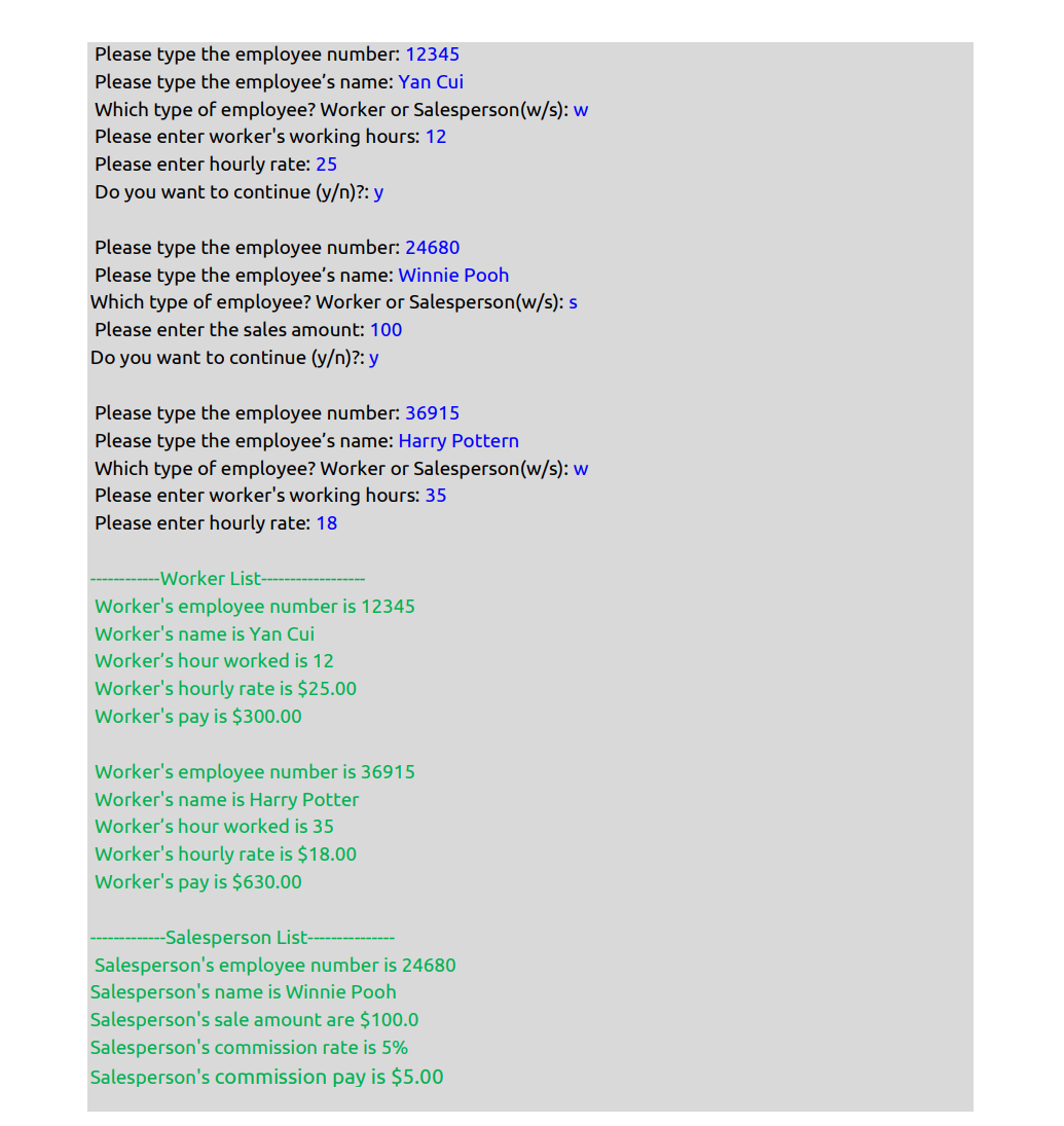4-5, including the exercises done in class. This assignment is to be