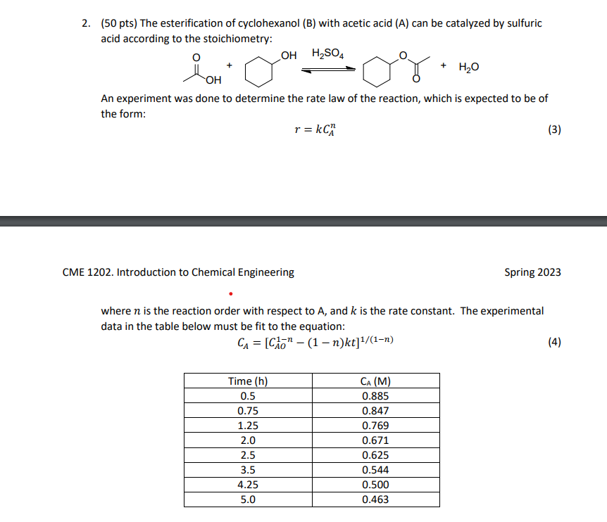 how do I do this problem in excel? 2. (50 pts) The