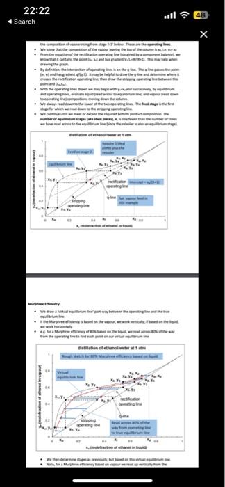 8 theoretical plates plus the reboiler; feed on stage 3 , 3)