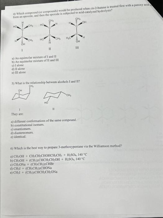please answer 4,5 and 6. thank yo! 4) Which compound (or compounds)