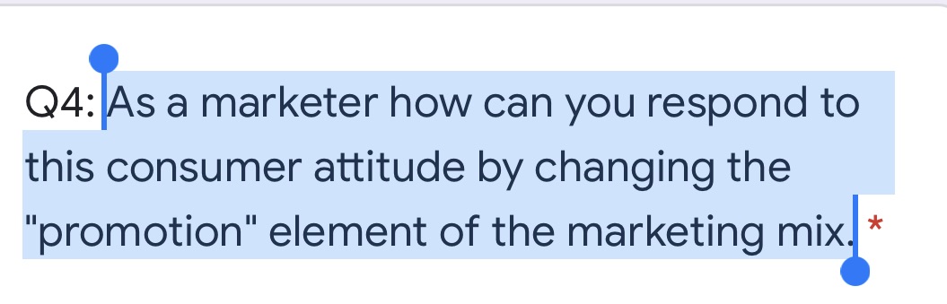As a marketer how can you respond to this consumer attitude by