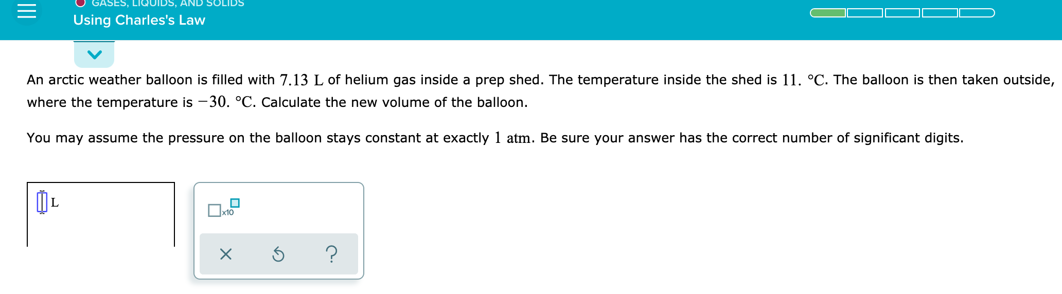 Question #1: (using charles's law) Question #2: (Solving applications of Boyle's Law)
