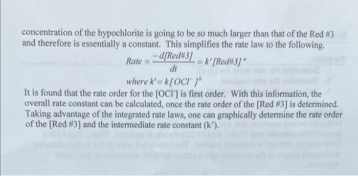 - What is the order of the chemical reaction in terms of