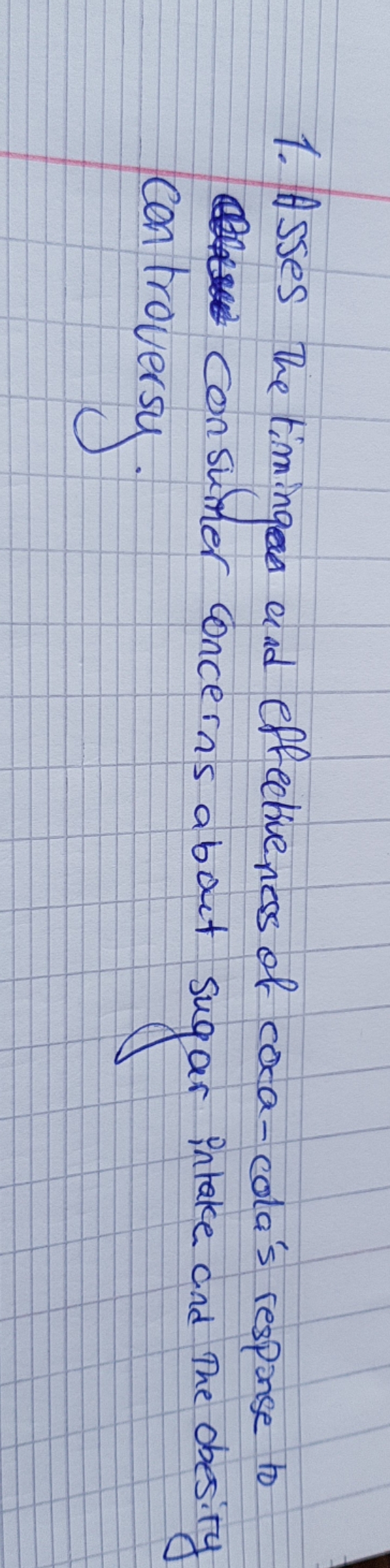 i need to answer it for a case study 1. Asses The