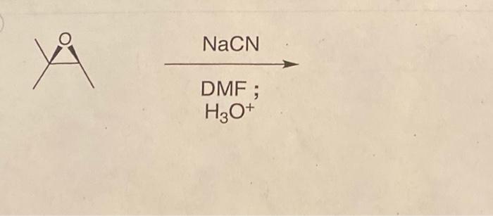add the missing producte or reagents. show stereochemistry if needed. does this