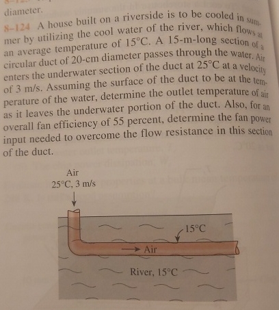  diameter. 8-124 A house built on a riverside is to be