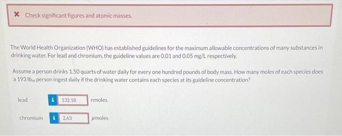 not exactly sure what I'm doing wrong here * Check significant figures