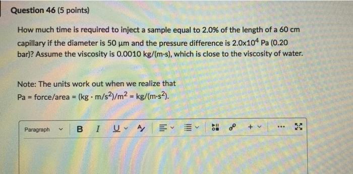  PLEASE ANSWER BOTH I WILL UPVOTE Question 46 (5 points) How