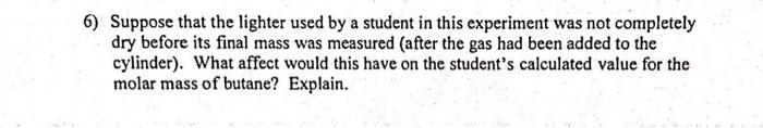 collection cylinder must be the same before the volume of gas is