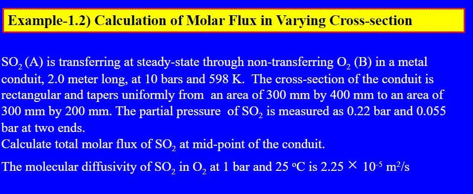 I need the answer as soon as possible Example-1.2) Calculation of Molar