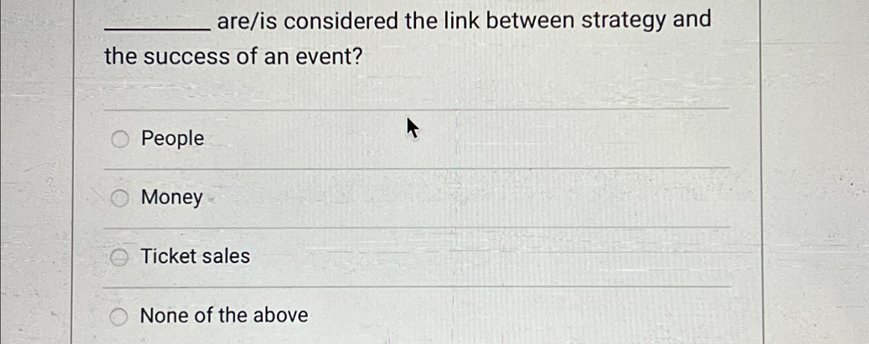  are/is considered the link between strategy and the success of an