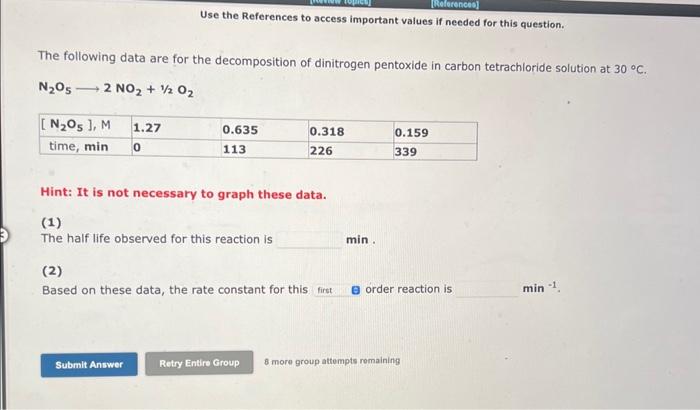  Use the References to access important values if needed for this