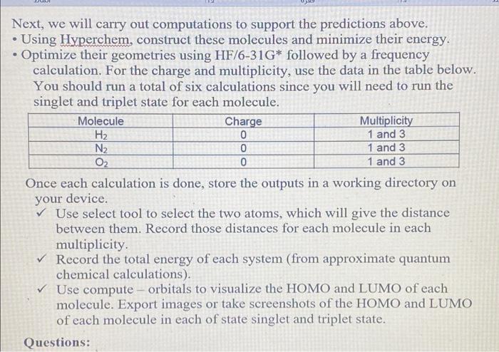  Next, we will carry out computations to support the predictions above.
