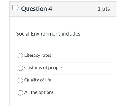 any organization and are part of the internal environment O True FalseQuestion