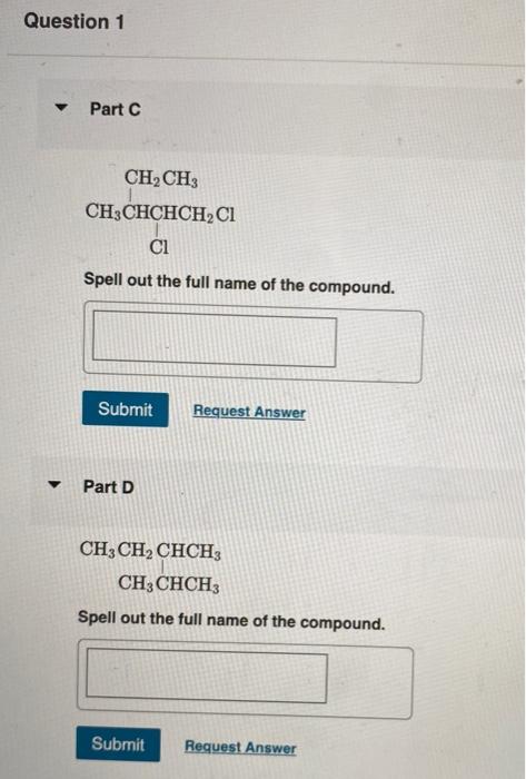full name of the compound. Part B Spell out the full name