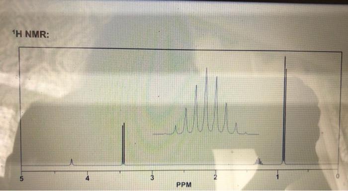 the following compound (1 point): Formula: C.H100 FTIR signals: 00 TH NMR: