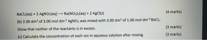 ALL PARTS (a) Give the full ionic equation and the net ionic