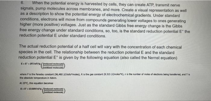  Create a visual representation as well as a description to show