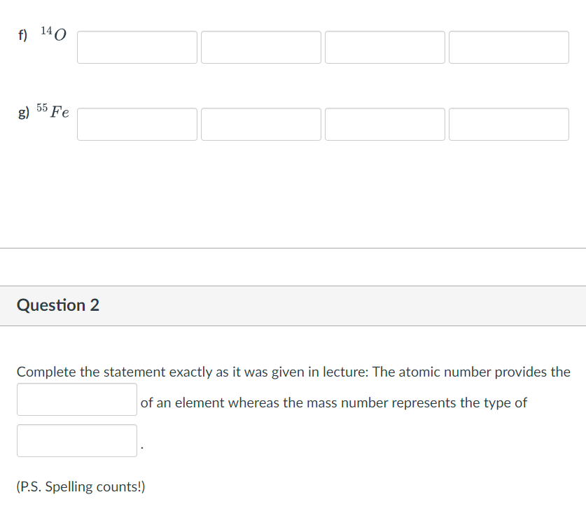  Complete the statement exactly as it was given in lecture: The