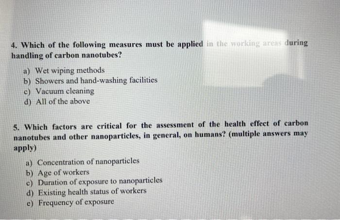 Please answer accurately the nanomaterials multiple choice problem and will rate you