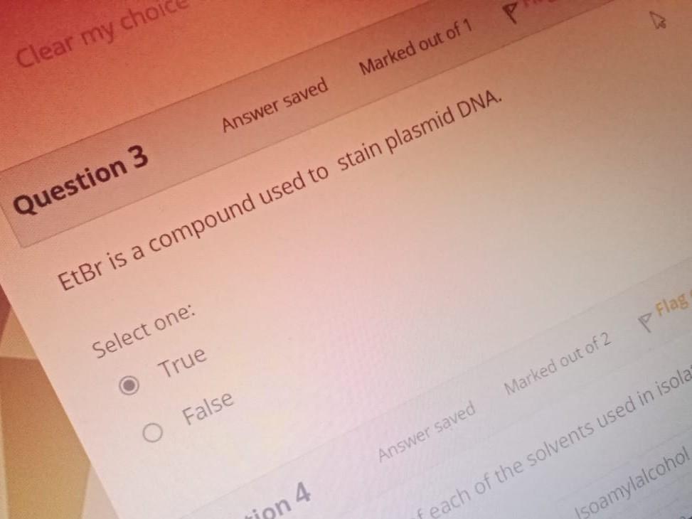 Clear my choice k3/ 83 question 3 Answer saved marked out of