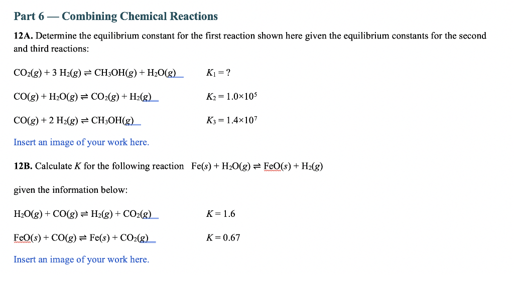 COMPLETE NEWBIE! Part 2 - Writing Equilibrium Expressions To clarify, the concentrations