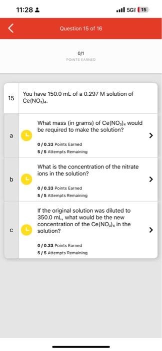  b 0/0.33 Points Earned 5/5 Attempts Remainingt If the original solution