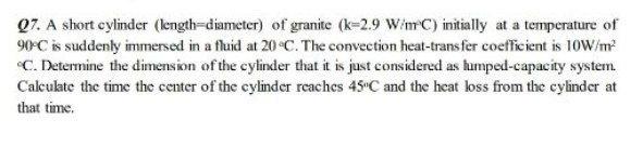 I need the answer as soon as possible 07. A short cylinder