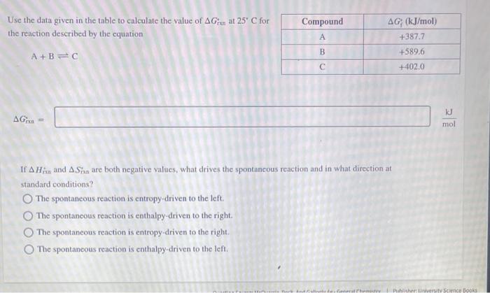 Please Help Use the data given in the table to calculate the