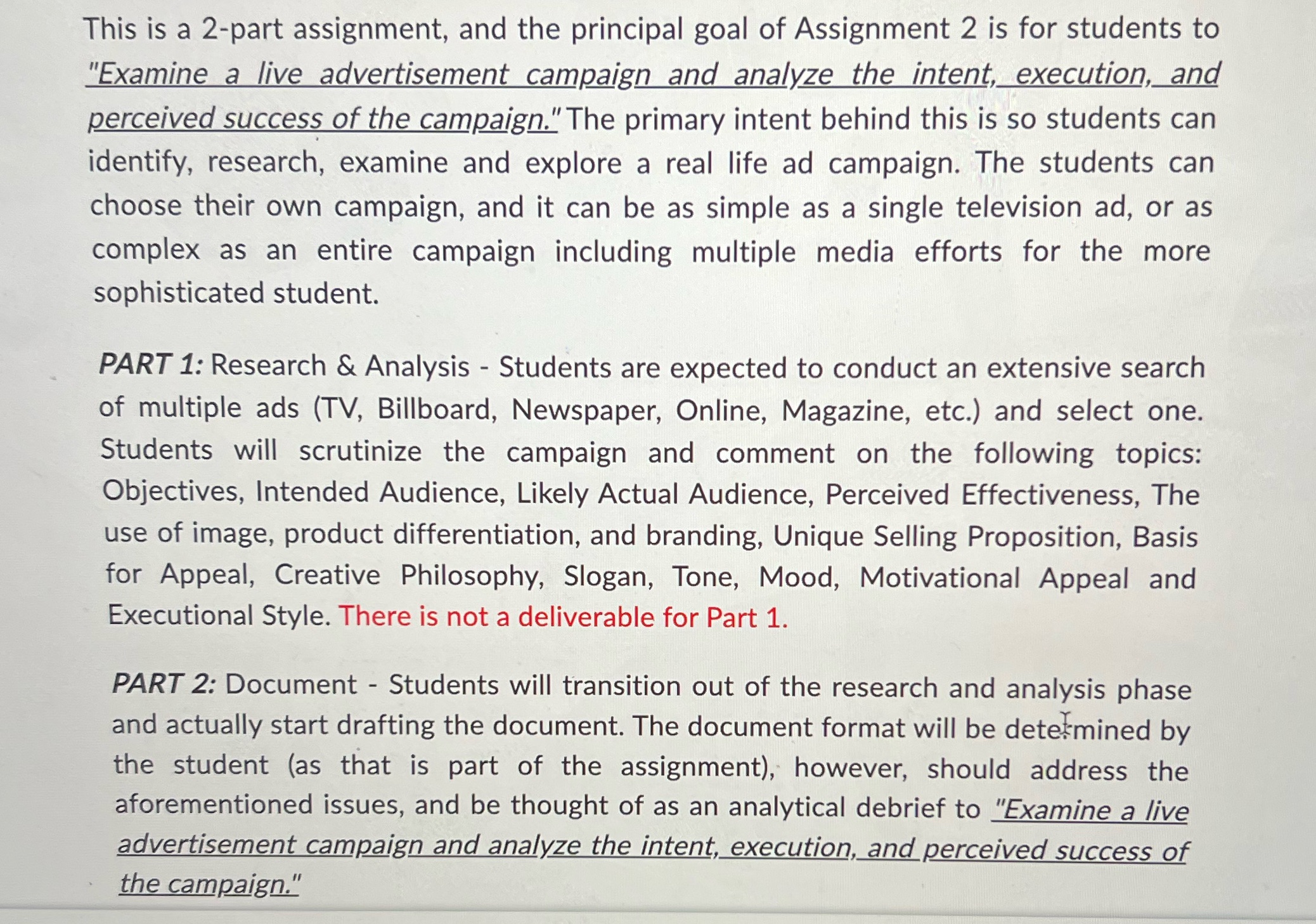 Please include the exact website when referencing. This is a 2-part assignment,