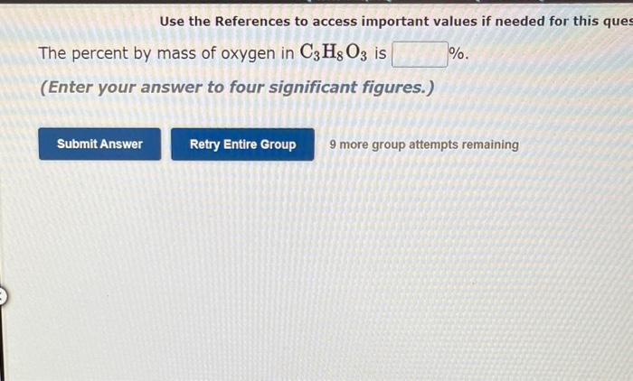  Use the References to access important values if needed for this