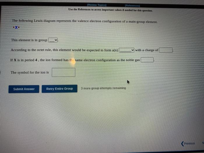  Review Topical References) Use the References to access important values if
