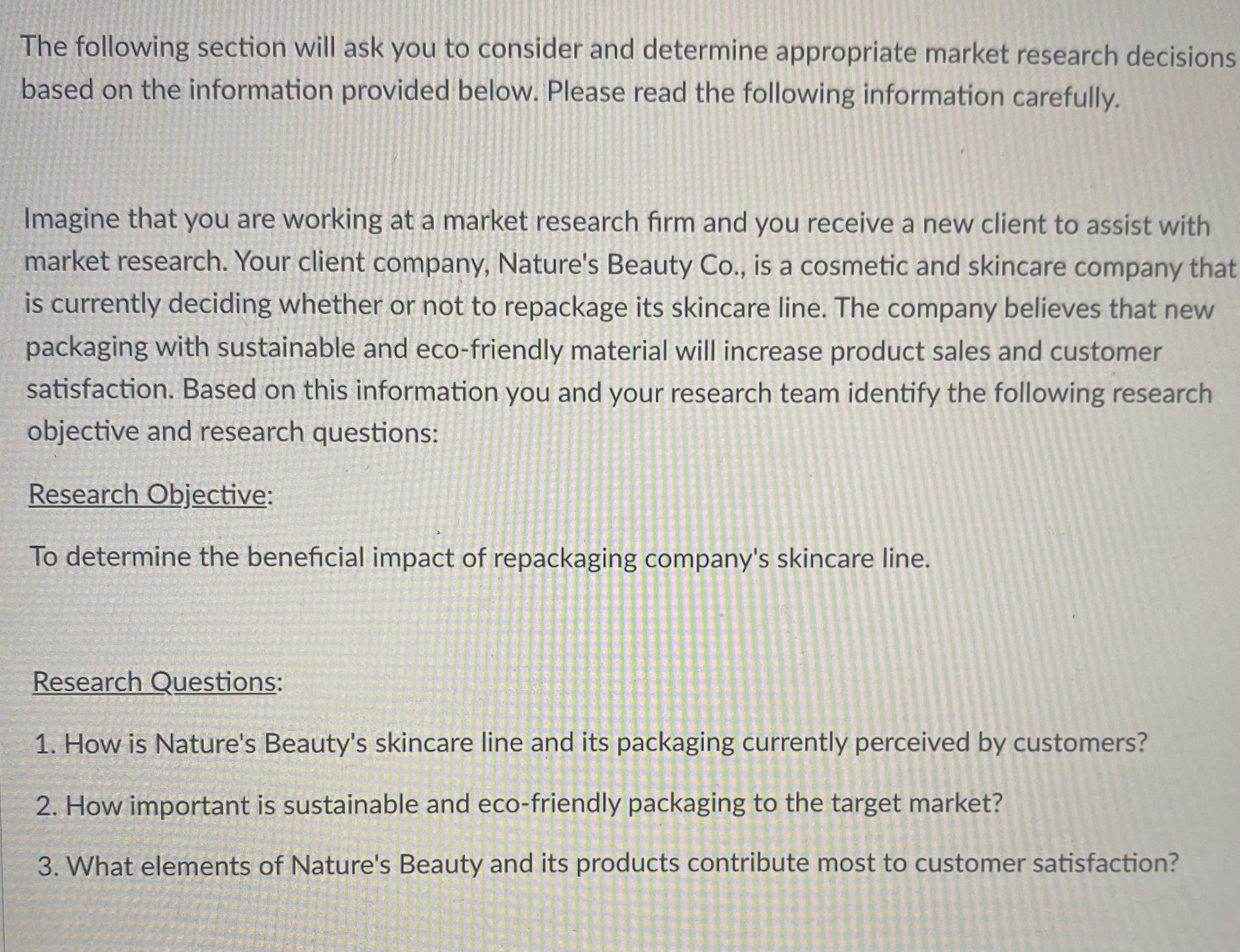 that answers Research Question 3. Create a table with your five selected
