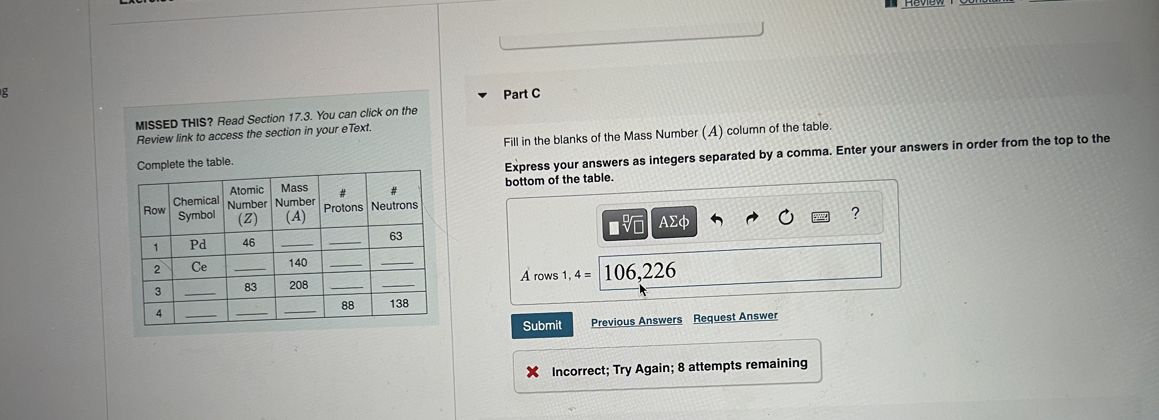  MISSED THIS? Read Section 17.3. You can click on the Review