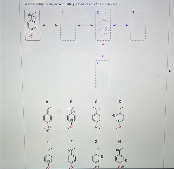  Please identify the major contributing resonance structure in this case: u