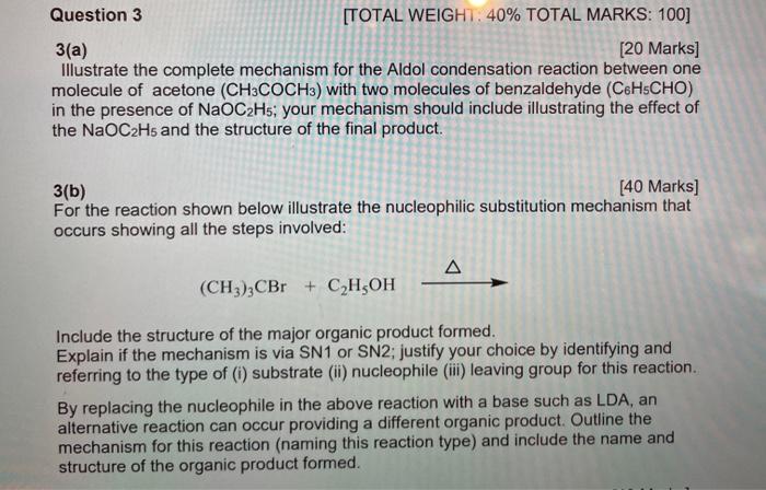  Question 3 [TOTAL WEIGHT: 40% TOTAL MARKS: 100] 3(a) [20 Marks]