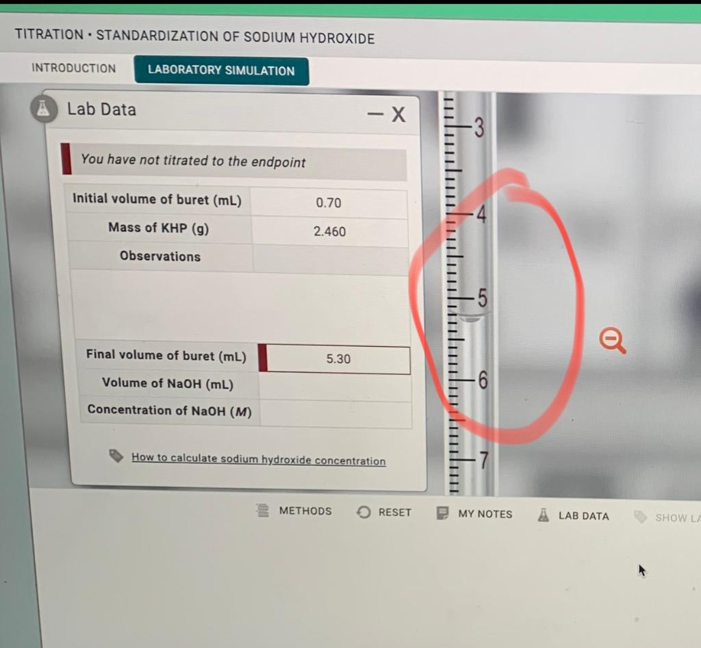 Record your observations in Lab Data. I need the correct Lab measurements