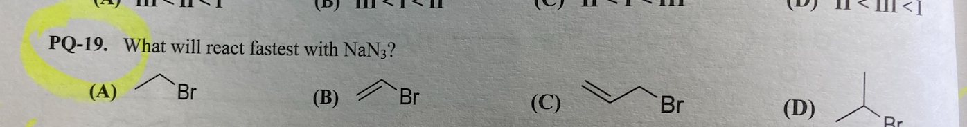 answer says B, I do not see how this is an SN1