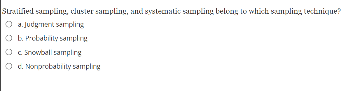 sample and census results. O c. Lack of correctness in executing the