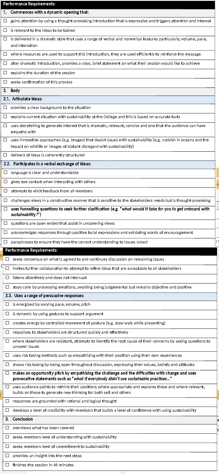 need a script debate. Performance Requirements: 1. Commences with a dynamic opening