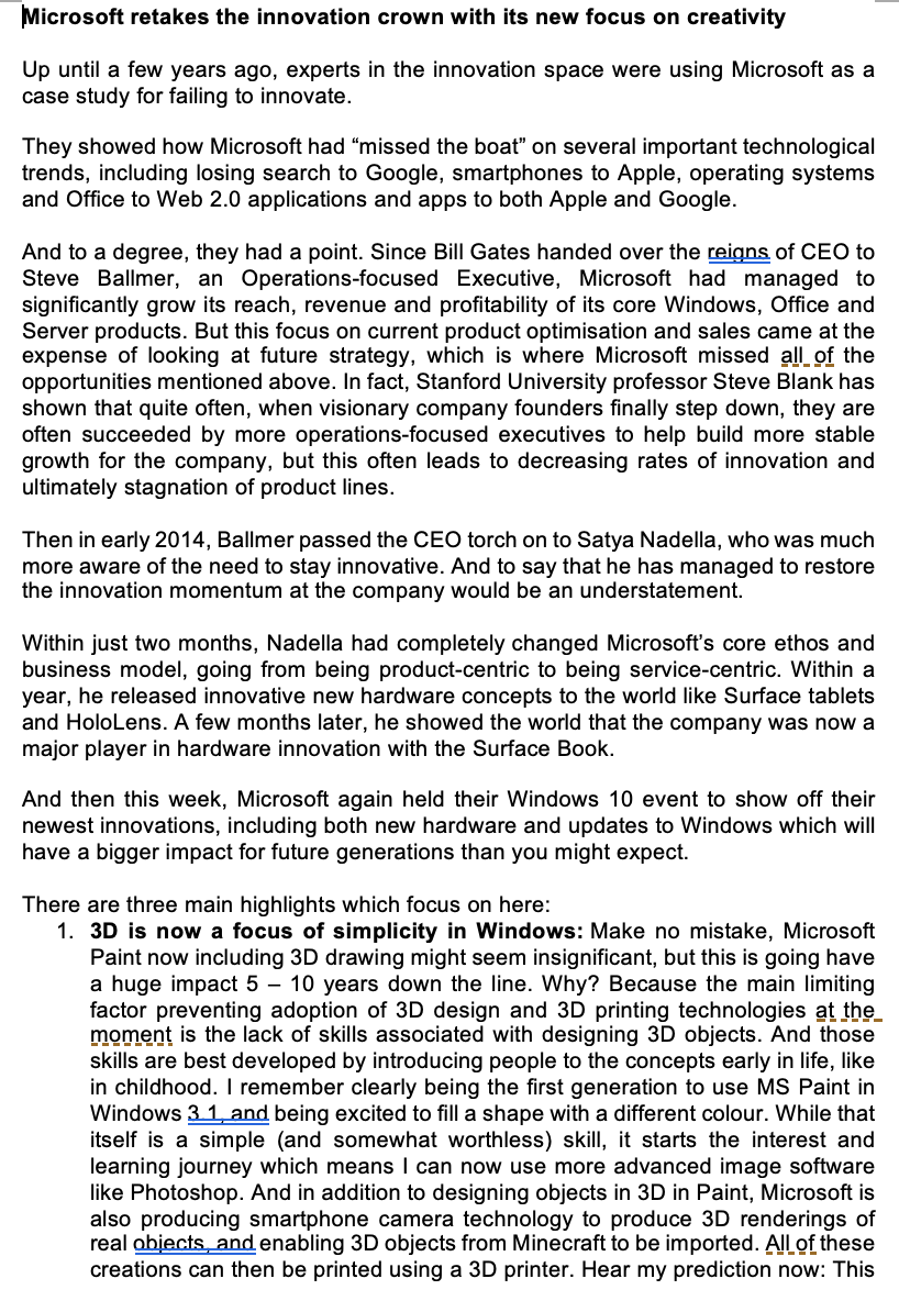 Why is it going to be difficult for Microsoft to achieve the