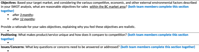 About this company : https://www.basecamprepairs.com/ Objectives: Based your target market, and