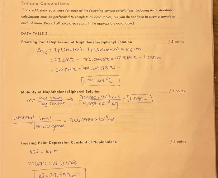last two questions ASAP Data Table 3: Unknown and Naphthalene Unknown No.