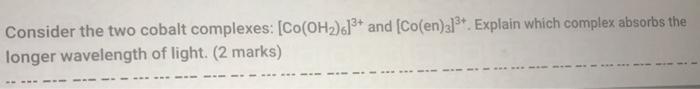 energy between octahedral and a tetrahedral geometries. In your response refer to